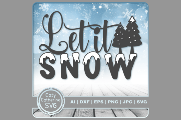 Let It Snow Winter Christmas Quote Review