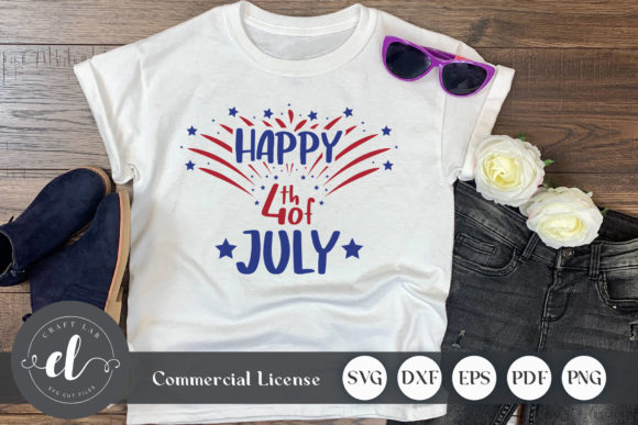 Review: Happy 4th of July, Patriotic Quote SVG for Embroidery