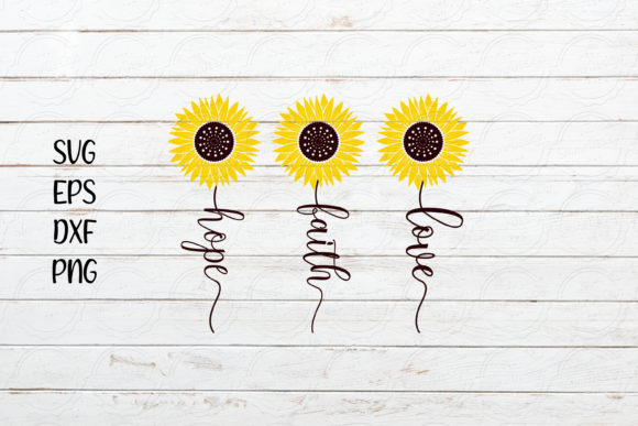 Review: Love Faith Hope Sunflower SVG for Embroidery