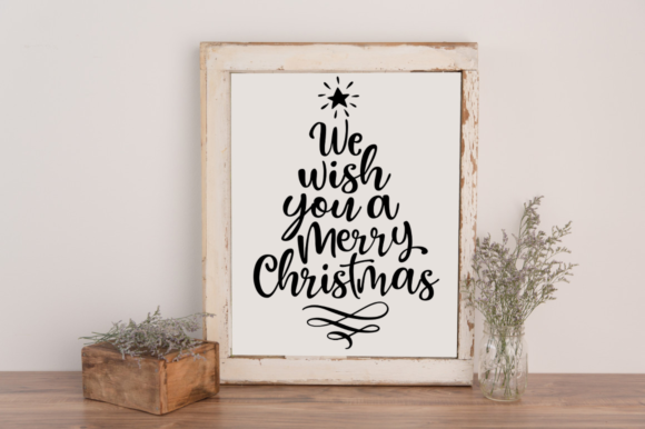 We Wish You Christmas Tree Quote SVG 1 Review